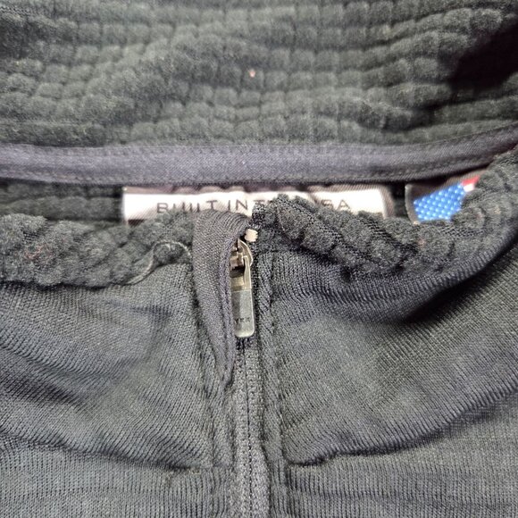 GORUCK Indestructible Grid Fleece Half‎ Zip Women's XXL Black Long Sleeves $155 - Picture 2 of 13